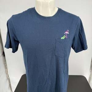 Men's Blue USA Flag Sailboat Short Sleeve T-Shirt